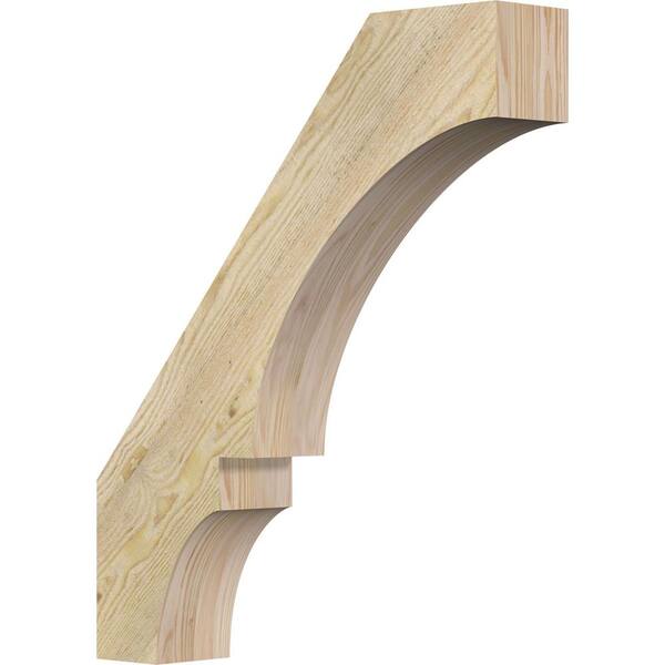 Ekena Millwork 4"W x 20"D x 24"H Balboa Rough Sawn Knee Brace, Douglas Fir