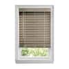 Home Decorators Collection Driftwood Gray Cordless Premium Faux Wood blinds with 2.5 in Slats - 35 in W x 64 in L (Actual Size 34.5 in W x 64 in L)
