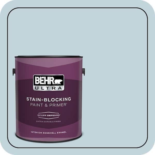 BEHR ULTRA 1 gal. #S470-1 Cloudy Sky Extra Durable Eggshell Enamel Interior Paint & Primer