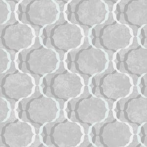 Grey Diamond Trellis Wallpaper