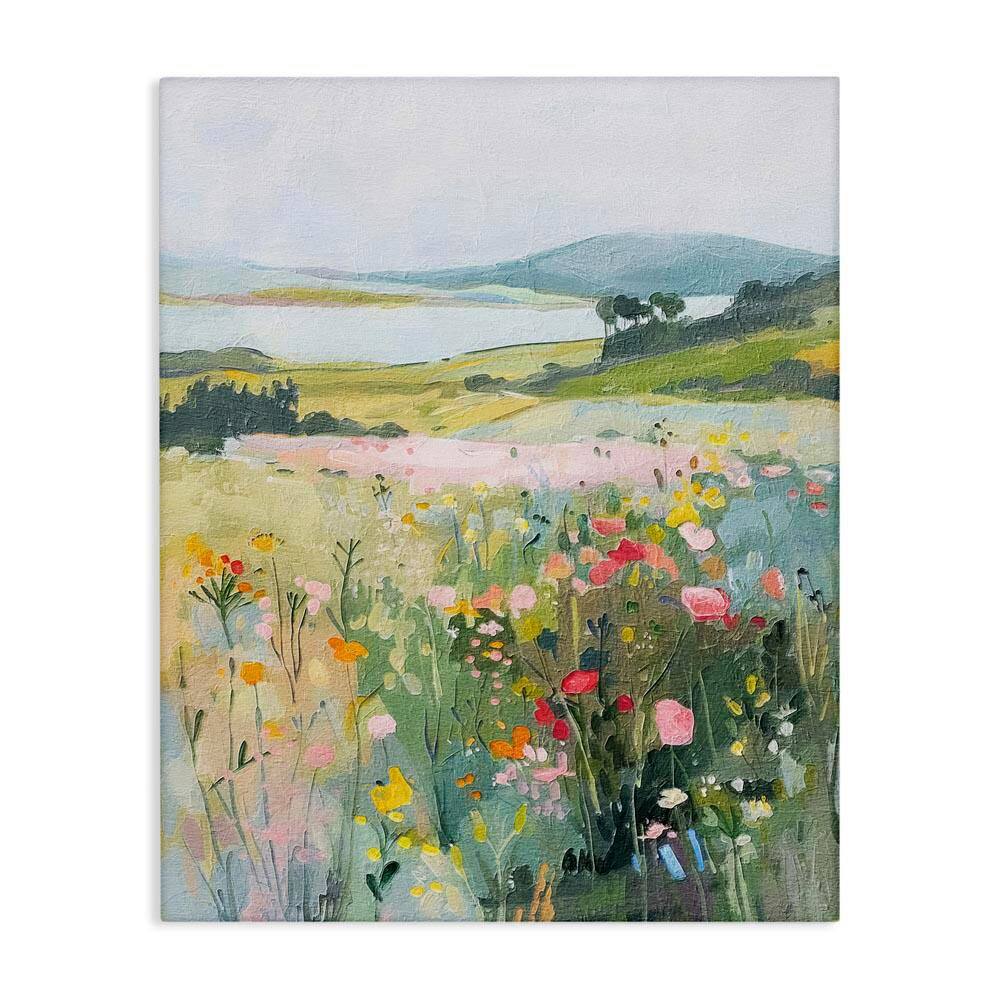 Soft Abstract Countryside by RileyB Unframed Nature Graphic Art Print 30 in. x 24 in. price history on PriceWatchPro