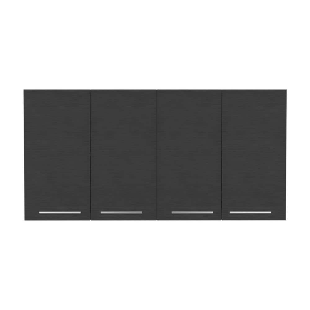 47.2 in. W x 13.18 in. D x 23.6 in. H Black Ready to Assemble Wall Mounted 