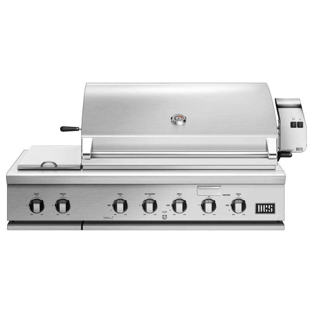 Series 7 48 in. Built-In Natural Gas Grill in Stainless Steel with Integrated Side Burners