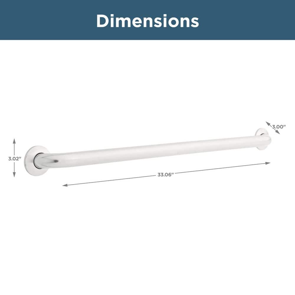 Stainless Steel 36" ADA Compliant Wall Mount Grab Bar