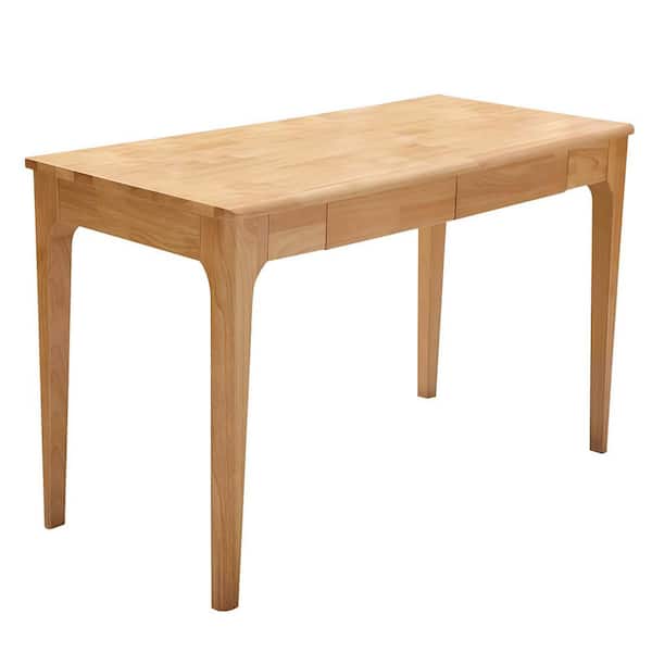 Noble House Ivaron 47.24 in. Modern Rectangular Natural Wood 2-Drawer ...