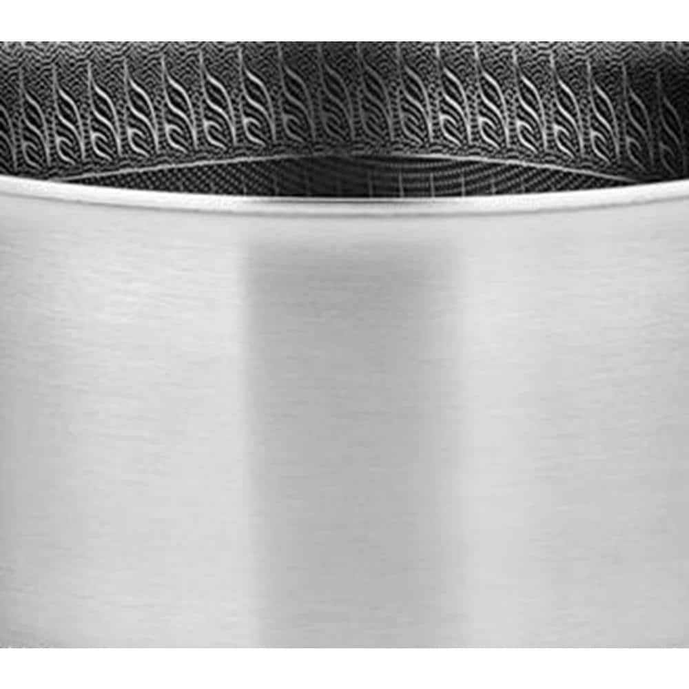 NutriChef 2 QT Stainless Steel Non-Stick Sauce Pot with Glass Lid