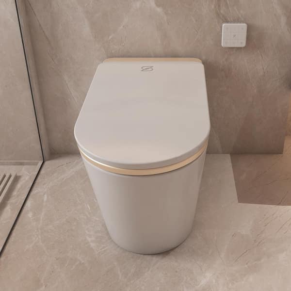 MEDUNJESS L-G Elongated Smart Toilet 1.34 GPF with Heated Seat, Auto Flush, and Deodorization