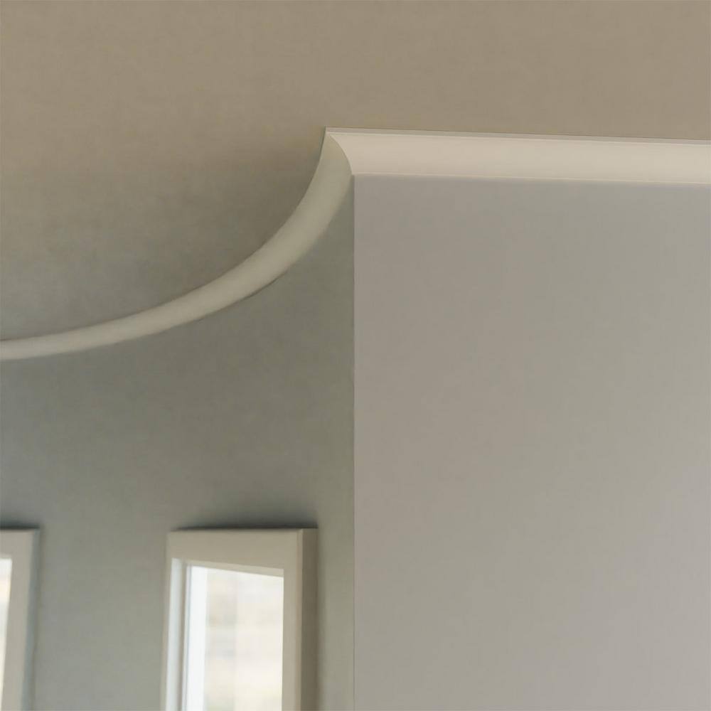 144-Inch Beige Resin Flexible Crown Moulding