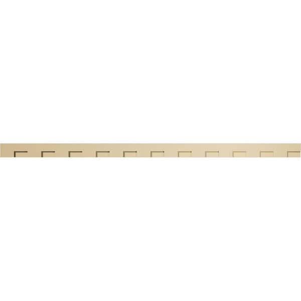 Ekena Millwork 1 in. D x 4 in. W x 88 in. L Primed Polyurethane Panel Moulding
