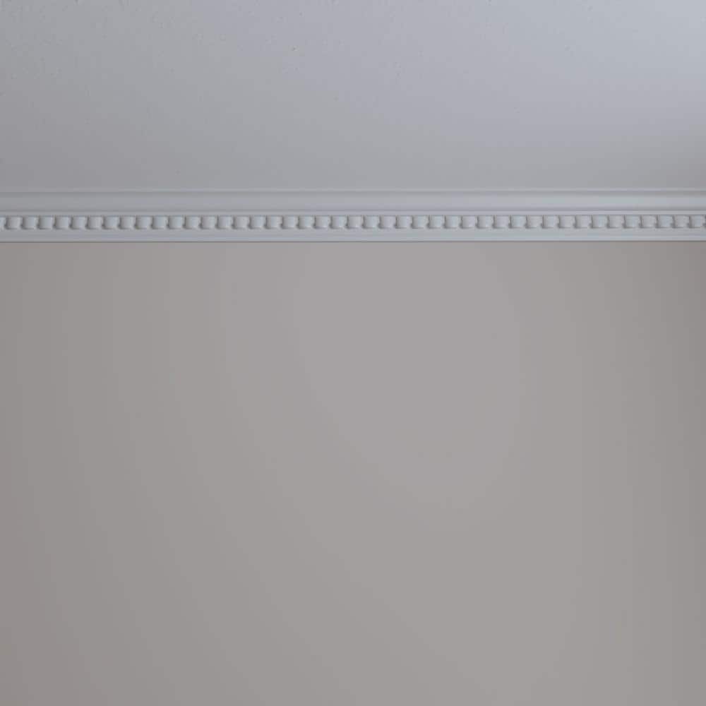 Primed Polyurethane Dentil Crown Moulding 94.5" Length