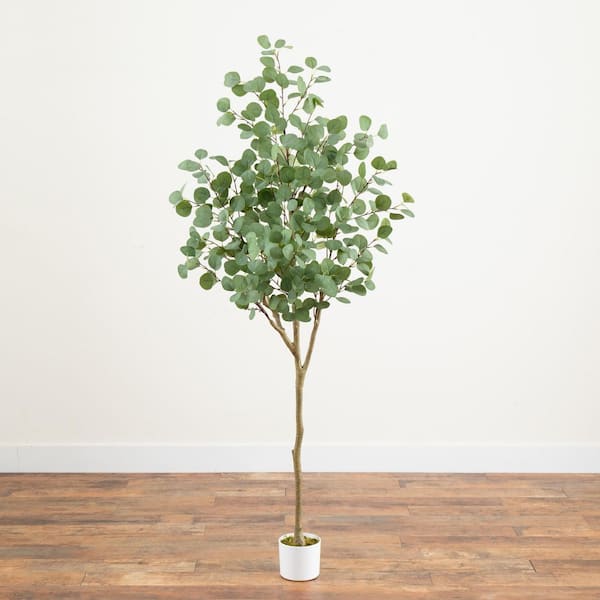 StyleWell 6ft Faux Olive Tree in White Pot T4436 - The Home Depot