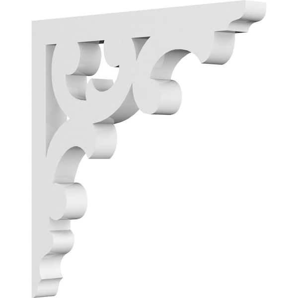 Ekena Millwork 5/8 in. W x 6 in. H x 6 in. D PVC Vienna Bracket