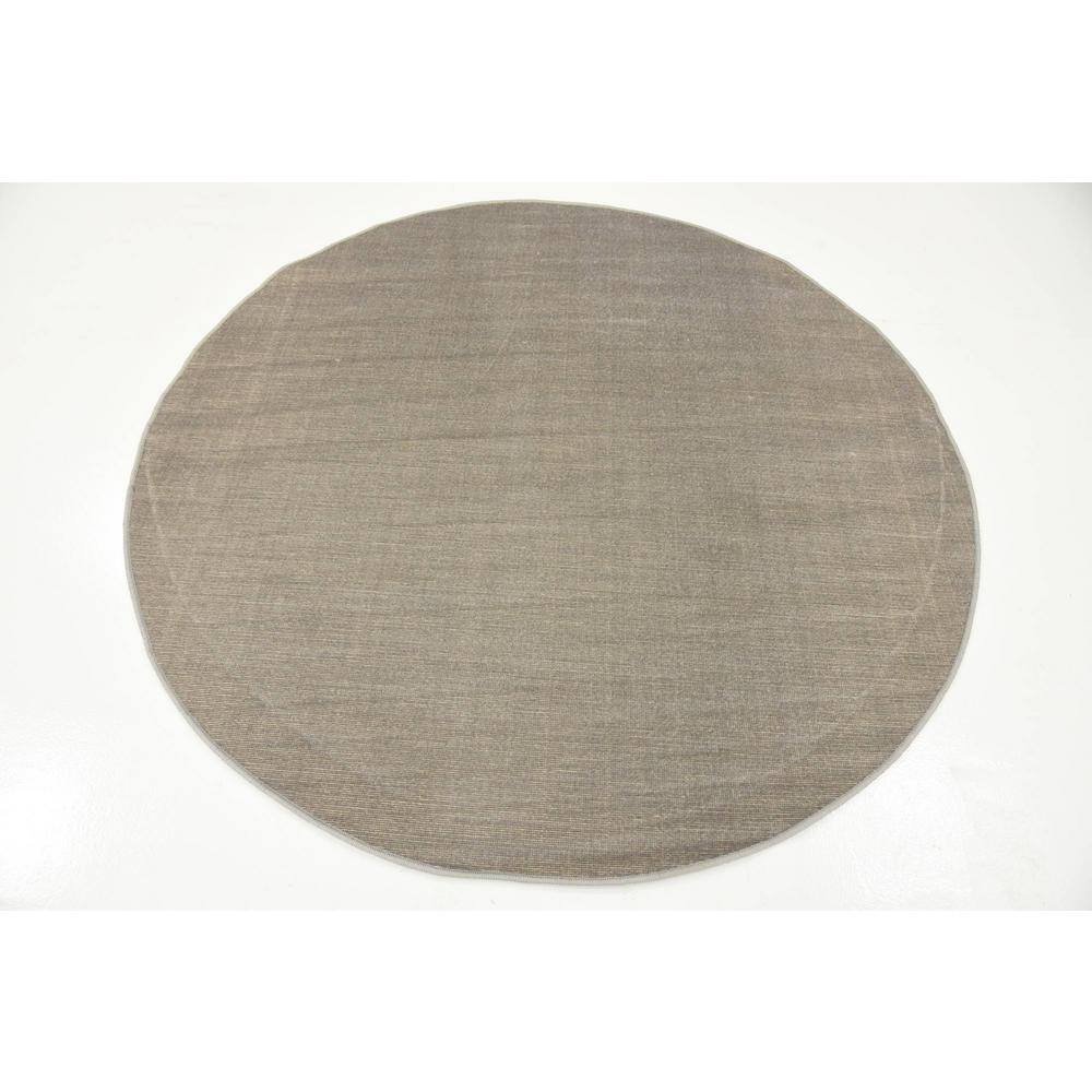 Williamsburg Easy Care Round Gray Synthetic Rug 5'