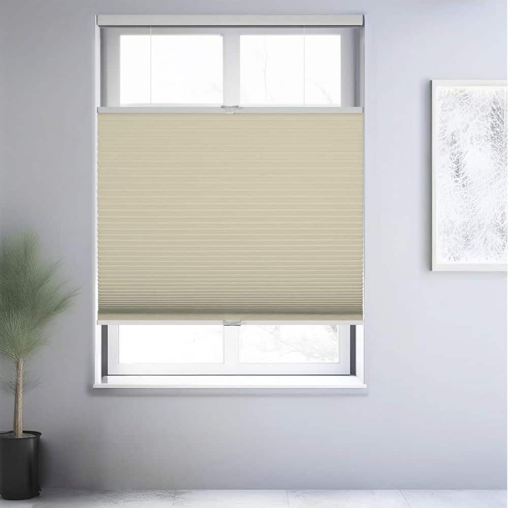 Cut-to-Size Beige Blackout Cordless Top Down Bottom Up Polyester Cellular Shades 27.5 in. W x 72 in. L price history on PriceWatchPro