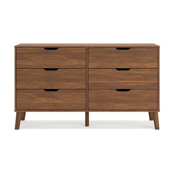 Benjara Forni Dark Brown 6-Drawer 59.02 in. Wide Dresser