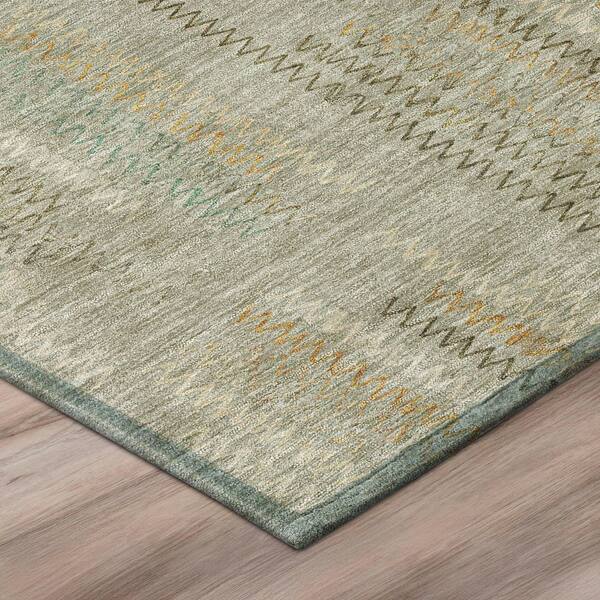 Chantille Machine Washable Indoor/Outdoor Abstract ACN2887 Khaki 10 ft. x 14 ft. Area Rug