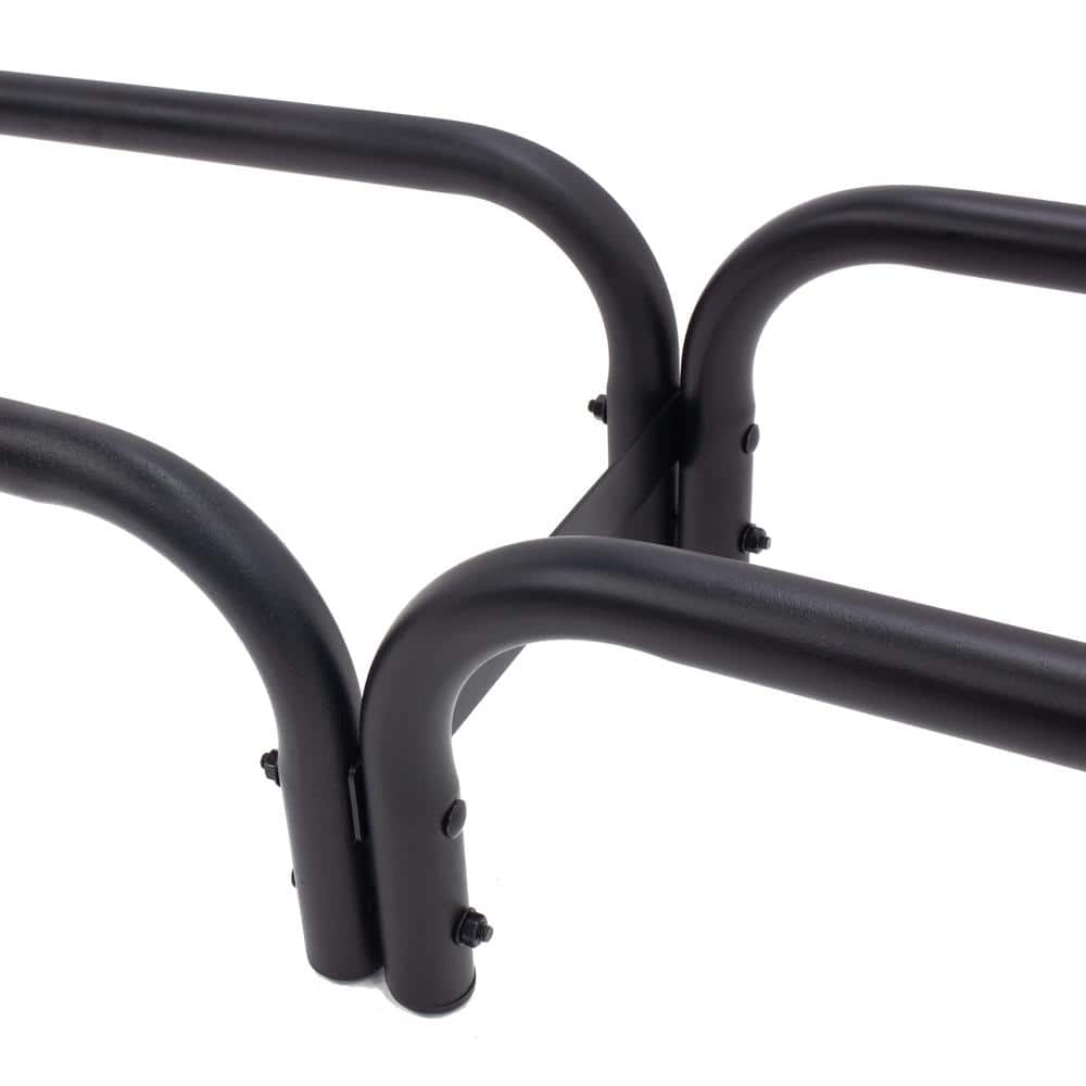 Pleasant Hearth 8' Black Heavy Duty Steel Log Rack