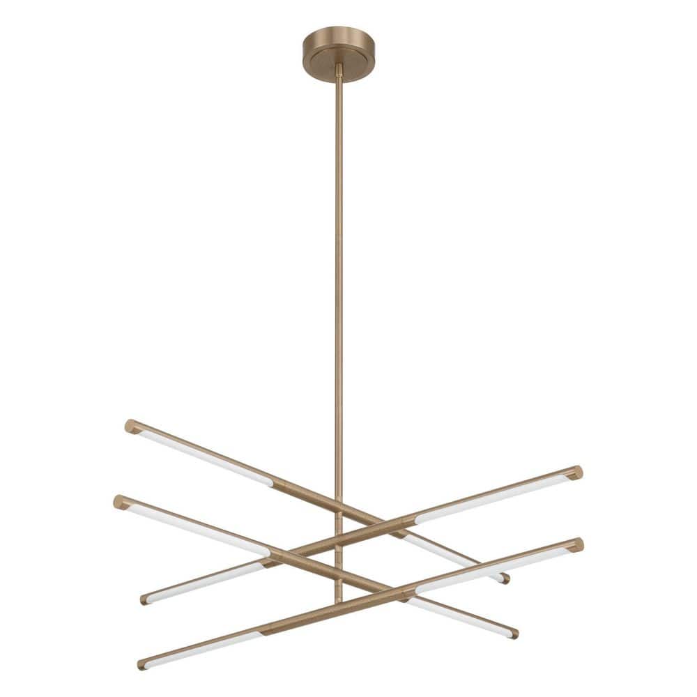 Overture 36-inch 8-light Champagne Gold 5CCT LED Chandelier price history on PriceWatchPro