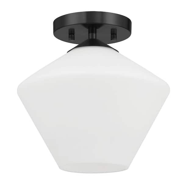 Hunter Celestial Valley 10 In 1 Light Matte Black Candle Flush Mount Lighting for Hallway