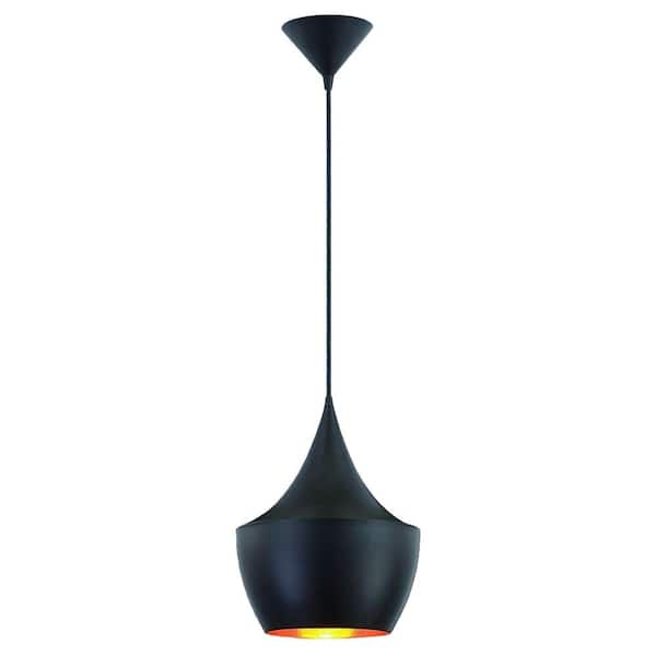 Piquito Collection 1-Light Black Pendant