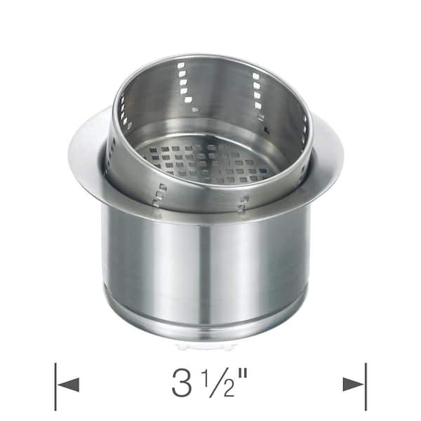 Commercial Zone - 737501 - Waste Assembly, Sink Tailpiece, 3.31 in x .266 in Square Flange, 1.5 in IPS Tail, Integral Recessed Strainer, Plug, Backnut