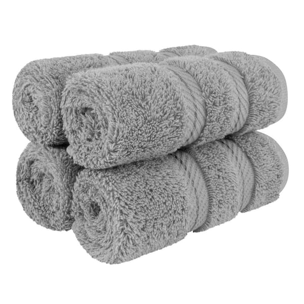  American Soft Linen Luxury 6 Piece Towel Set, 2 Bath Towels 2  Hand Towels 2 Washcloths, 100% Turkish Cotton Towels for Bathroom, Silver  Grey Towel Sets : Home & Kitchen