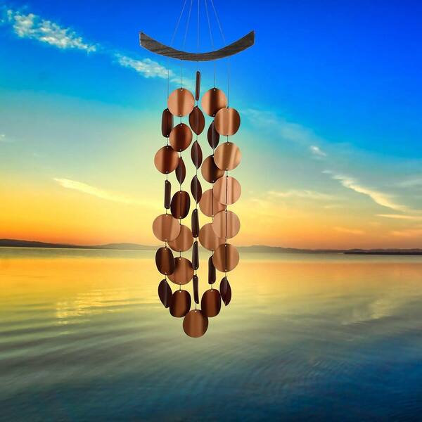 Solar Wind Chime in Sea Blue with Looping Pattern