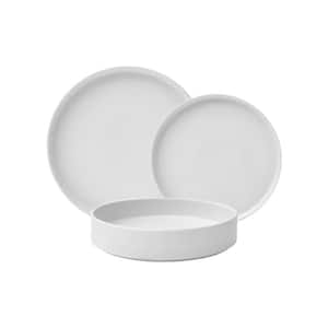 Kaden 12-Piece Modern White Porcelain Dinnerware Set (Service for 4)
