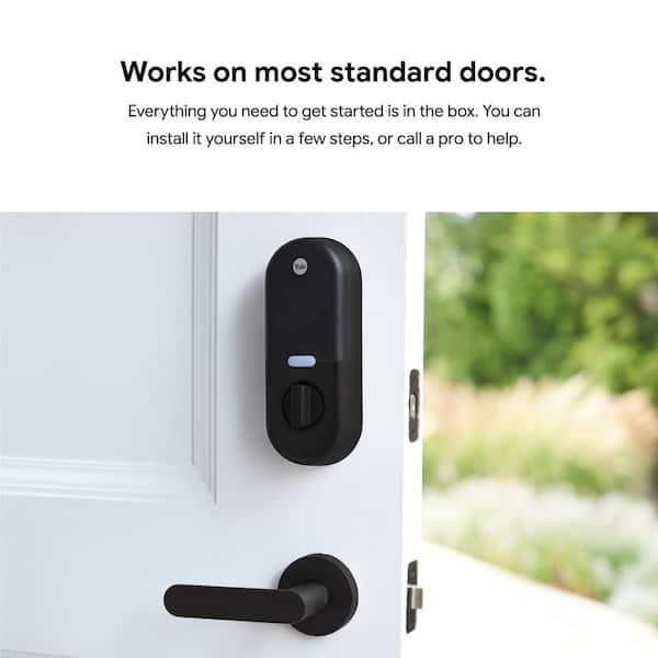 Google Nest x Yale Lock - Tamper-Proof Smart Deadbolt Lock with Nest  Connect - Black Suede RB-YRD540-WV-BSP - The Home Depot