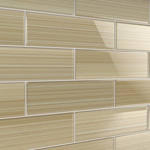 Cupatea 4 in. x 12 in. Glass Tile for Kitchen Backsplash and Showers (10 sq. ft./per Box)