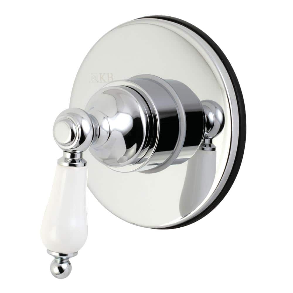 Single-Handle 1-Hole Wall Mount Three-Way Diverter Valve with Trim Kit in Polished Chrome price history on PriceWatchPro