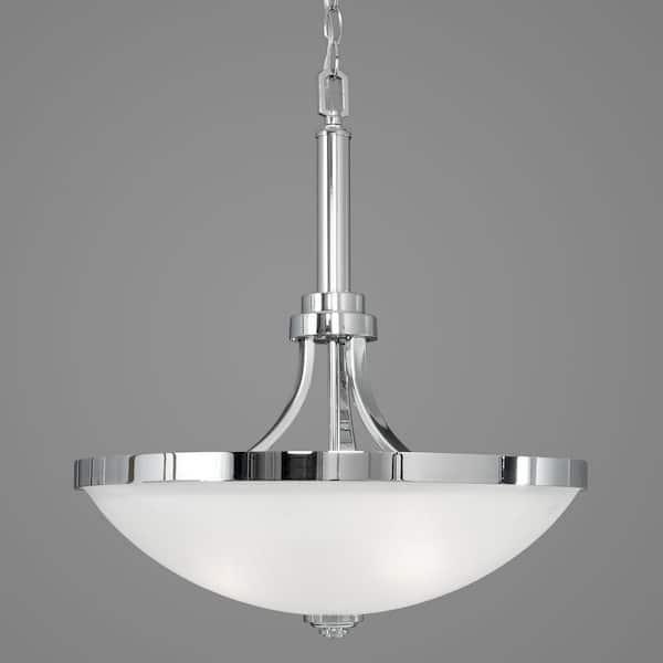 Topsail Collection 3-Light Polished Chrome Pendant