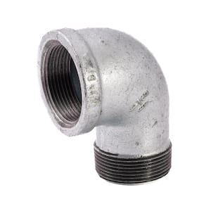 1-1/2 in. Galvanized Malleable Iron 90 Degree FPT x MPT Street Elbow Fitting