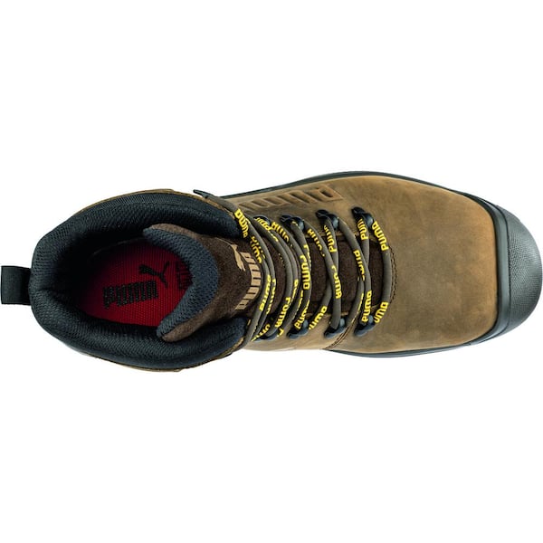 Men's Iron Heavy Duty Safety Work Boots - Composite Toe - Brown Size 9(M)
