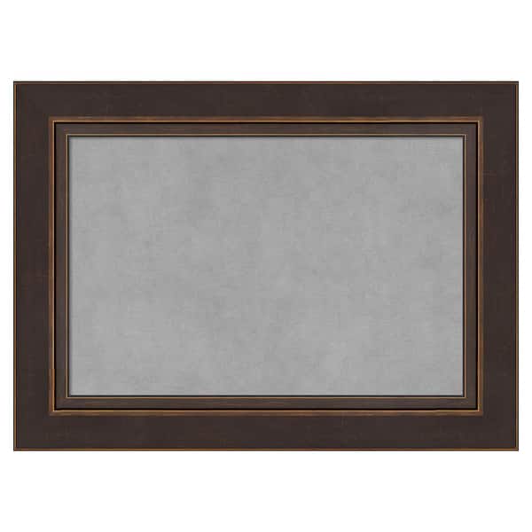 Amanti Art Lara Bronze 22 in. x 16 in. Framed Magnetic Board