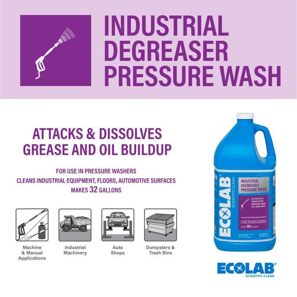 Ecolab 1 gal. Concrete and Driveway Pressure Wash Concentrate Cleaner (2-Pack)