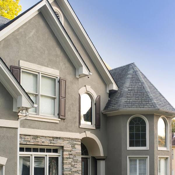 BEHR - 1 gal. #MS-55 Arctic Gray Flat Interior/Exterior Masonry, Stucco and Brick Paint