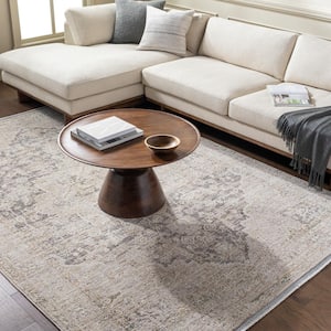 Rivaldo Light Brown/Cream Medallion 2 ft. x 3 ft. Indoor Area Rug