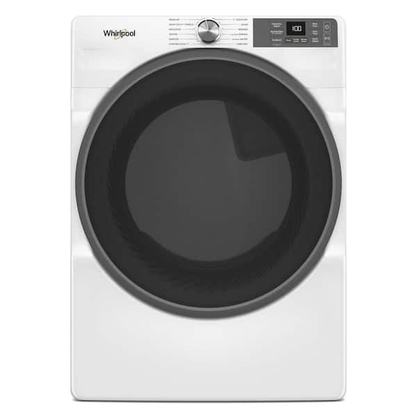 7.4 cu. ft. vented Front Load Electric Dryer in White with Wrinkle Shield Option