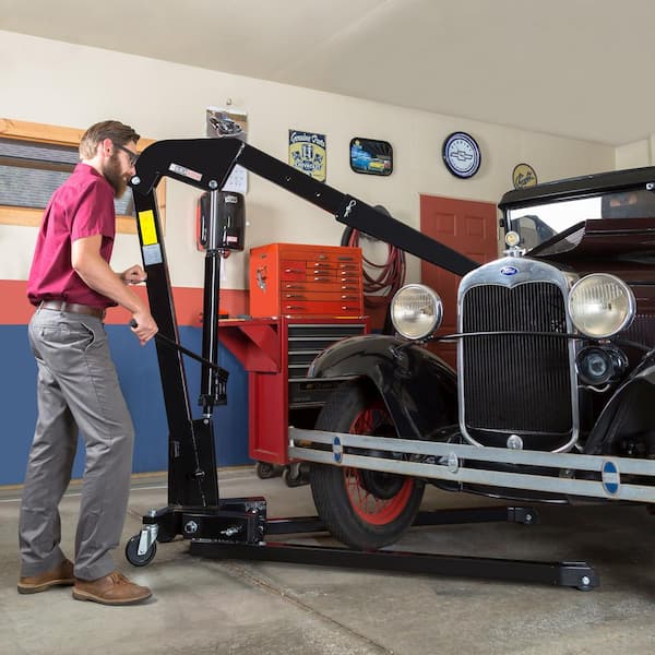 Black Widow 1-Ton Folding Shop Crane FSCRANE1 - The Home Depot