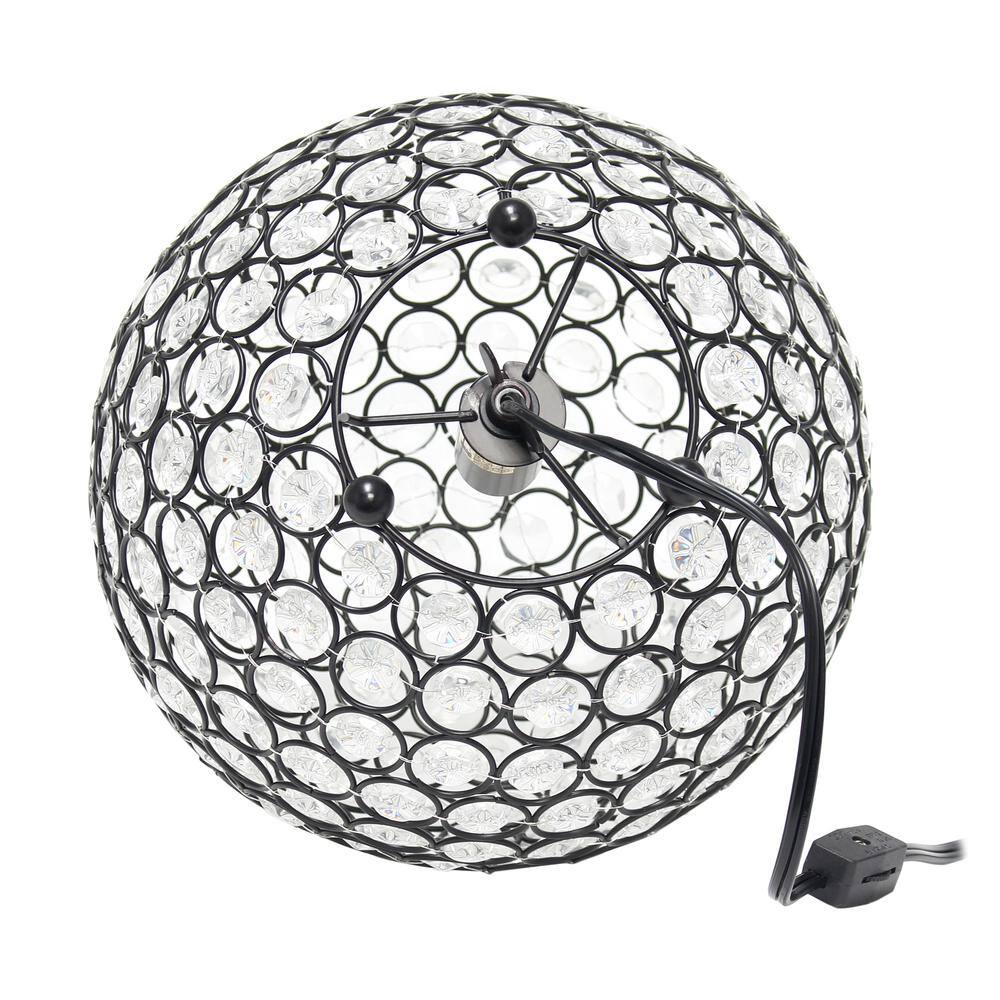 Restoration Bronze 13" Crystal Ball Sequin Kids Table Lamp