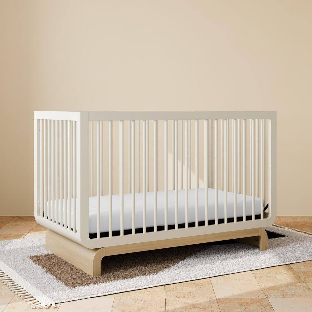 Santorini Frosted Oat with Driftwood 5-in-1 Convertible Crib with Toddler Guardrail price history on PriceWatchPro