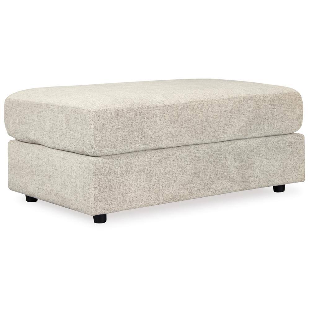 Soletren Beige Polyester Rectangle Accent Oversized Ottoman
