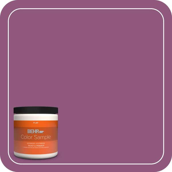 BEHR PREMIUM PLUS 8 oz. #PPU1-18 Peru Flat Interior/Exterior Paint & Primer Color Sample
