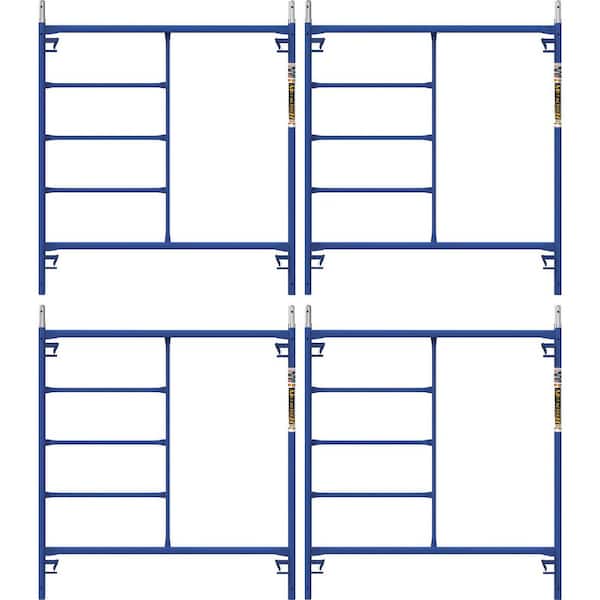 MetalTech Safertstack 5 ft. x 5 ft. Steel Mason Scaffolding Frame, 4-Pack