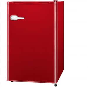 2.3 cu. ft. Compact Portable Manual Defrost Upright Freezer in Red