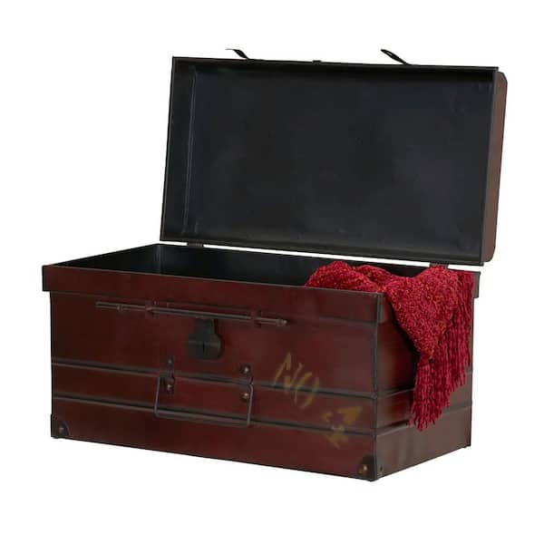 Household Essentials Steamer Classic Storage Trunk Large Red