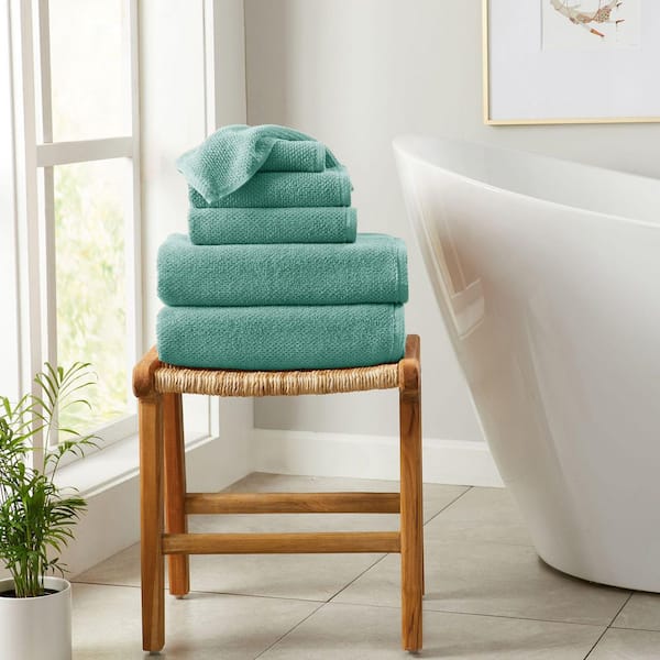 Mineral Blue 6-Piece Cotton Quick-Dry Towel Set