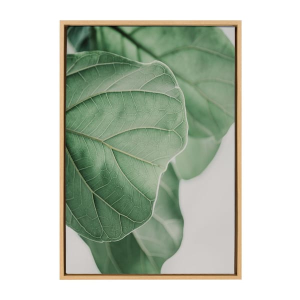 Kate and Laurel Sylvie Plant Study 6 by Alicia Abla Framed Canvas Nature Art Print 23 in. x 33 in .