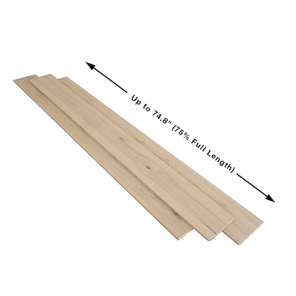 Malibu Wide Plank Torrey French Oak 9/16 in. T x 7.5 in. W Tongue & Groove Wire Brushed Engineered Hardwood Flooring (23.3 sq. ft./case)